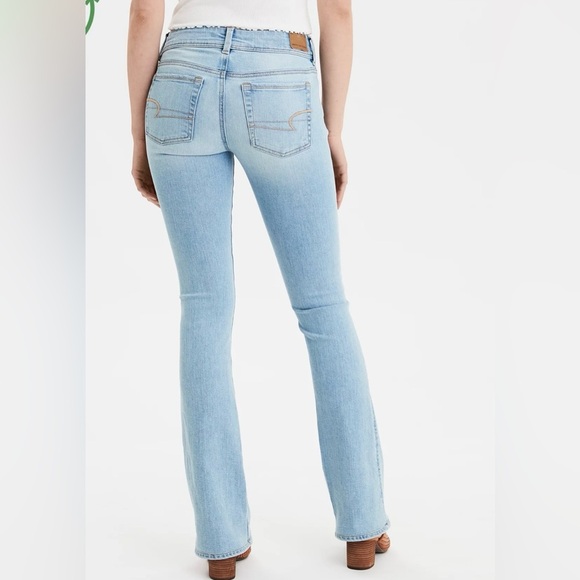 American Eagle Kick Boot Light Wash Boot Cut Jeans women’s size 20 Long - Picture 2 of 13